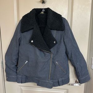 Black fleece lined coat